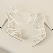 Women's Pointed-Toe Buckle Stiletto Heels | Elegant Dress Pumps