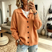 Open-Front Lapel Cardigan | Women's Casual Knit Sweater