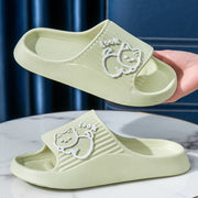 Women's Cute Cat Slippers | Thick Platform Non-Slip Slides