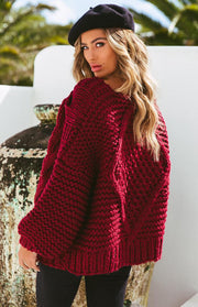 Women's Jacquard Loose Cardigan Coat – Casual