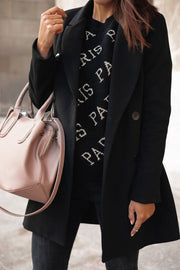 Women's Classic Woolen Coat | Winter Outerwear
