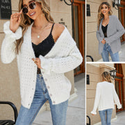 Women's Faux Mink Fur Cardigan Sweater Coat – Casual