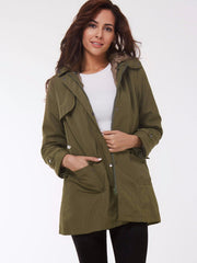 Women's Winter Coat | Warm Basic Long Sleeve Cotton Parka