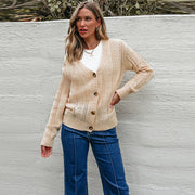 Women's Off-Shoulder Knit Cardigan, All-Match Longline Sweater – Winter Casual