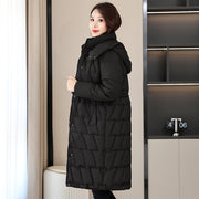 Plus Size Cotton-Padded Coat | Women's Winter Street Style Thick Jacket