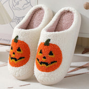 Women's Halloween Pumpkin Slippers | Warm Winter Cartoon House Shoes