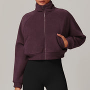 Stand Collar Yoga Coat | Women's Warm Winter Casual Jacket