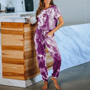 Women's Printed T-Shirt Suit | Short Sleeve Casual Skirt Two-Piece Set