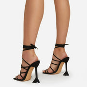 Women's High Heel Twine Grip Sandals | Pointed Toe Street Style