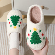 Women's Christmas Santa Claus Slippers | Cotton Winter House Shoes