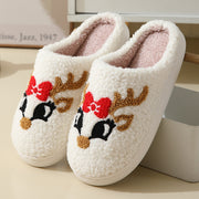 Women's Christmas Santa Claus Slippers | Cotton Winter House Shoes