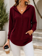 Women's Lightweight Polyester Hoodie | Casual Pullover Sweatshirt