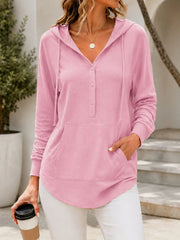 Women's Lightweight Polyester Hoodie | Casual Pullover Sweatshirt