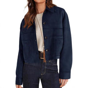 Women's Faux Suede Short Jacket | Lightweight Outerwear