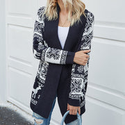 Women's Fawn Print Knit Cardigan – Casual