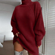 Women's Solid Turtleneck Sweater | Long Sleeve Winter Warm