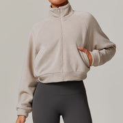 Stand Collar Yoga Coat | Women's Warm Winter Casual Jacket