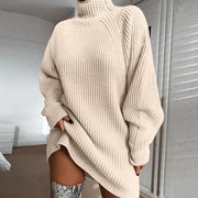 Women's Solid Turtleneck Sweater | Long Sleeve Winter Warm