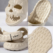 Women's Halloween Skull Design Slippers | Funny Indoor Outdoor Slides