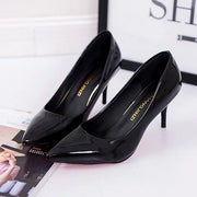 Women's Pure Color Shallow Mouth High Heels | Casual Dress Pumps