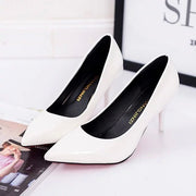Women's Pure Color Shallow Mouth High Heels | Casual Dress Pumps