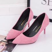 Women's Pure Color Shallow Mouth High Heels | Casual Dress Pumps