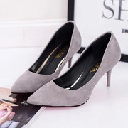 Women's Pure Color Shallow Mouth High Heels | Casual Dress Pumps