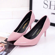 Women's Pure Color Shallow Mouth High Heels | Casual Dress Pumps