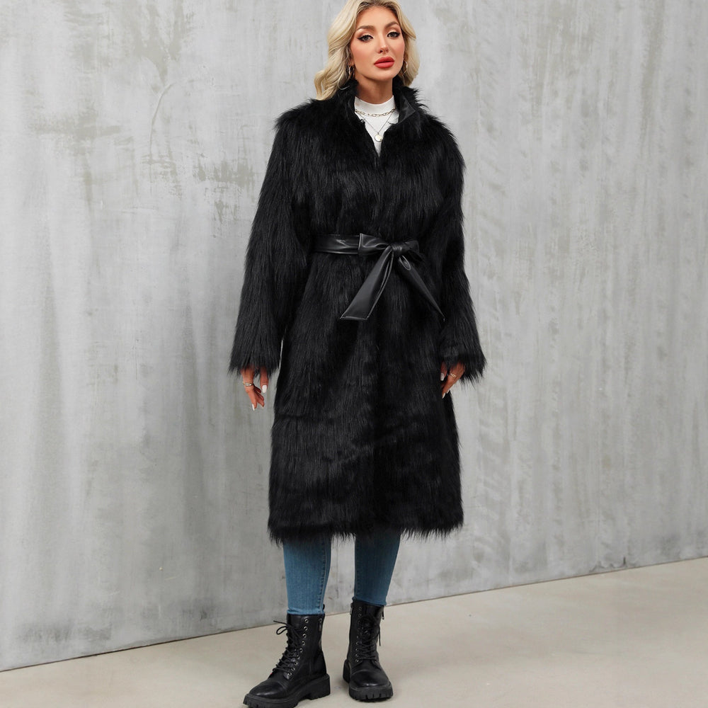 Women's Faux Fur Overknee Coat