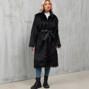 Women's Faux Fur Overknee Coat