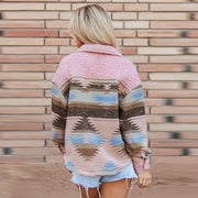 Women's Color Block Long Sleeve Jacket