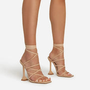Women's High Heel Twine Grip Sandals | Pointed Toe Street Style