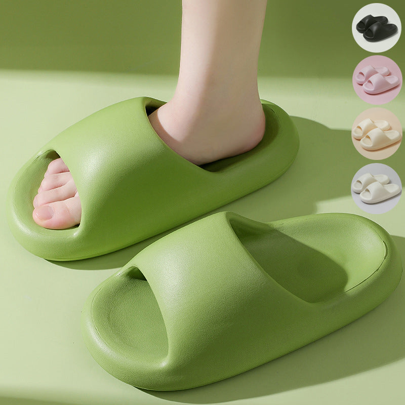 Unisex EVA Soft Bathroom Slippers | Candy Color Thick Sole Slides