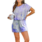 Women's Printed T-Shirt Suit | Short Sleeve Casual Skirt Two-Piece Set