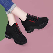 Women's Height Increasing Air Cushion Dad Shoes | Fly Woven Mesh Wedge Sneakers