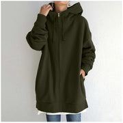 Women's Loose Hooded Coat | Street Style Jacket