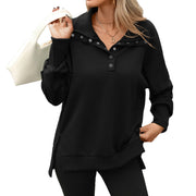 Women's Turtleneck Long-Sleeve Loose Sweatshirt | Casual Pullover