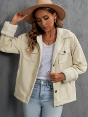 Retro Winter Coat | Women's Fur Collar Long Sleeve Jacket