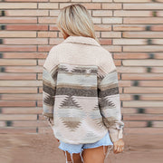 Women's Color Block Long Sleeve Jacket