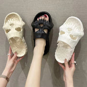 Women's Halloween Skull Design Slippers | Funny Indoor Outdoor Slides