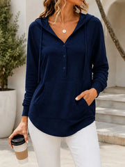 Women's Lightweight Polyester Hoodie | Casual Pullover Sweatshirt