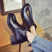 Women's Round Toe Snow Boots | Pure Color Autumn Winter Boots
