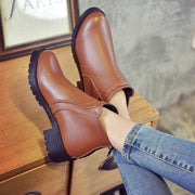 Women's Round Toe Snow Boots | Pure Color Autumn Winter Boots