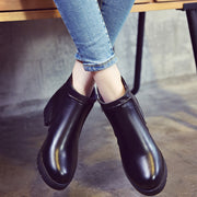 Women's Round Toe Snow Boots | Pure Color Autumn Winter Boots