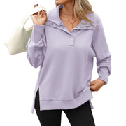 Women's Turtleneck Long-Sleeve Loose Sweatshirt | Casual Pullover