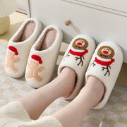 Women's Christmas Santa Claus Slippers | Cotton Winter House Shoes