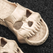 Women's Halloween Skull Design Slippers | Funny Indoor Outdoor Slides