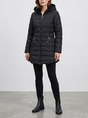 Women's Padded Hooded Cotton Coat | Slim-Fit Workwear