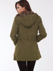 Women's Winter Coat | Warm Basic Long Sleeve Cotton Parka