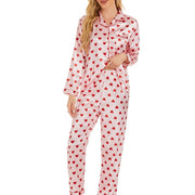 Women's Pajama Suit | Casual Home Wear Short Sleeve Polyester Set